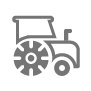 An icon of a tractor. 